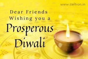 Festive Diwali greeting card for physiotherapists with a lit diya on a golden background